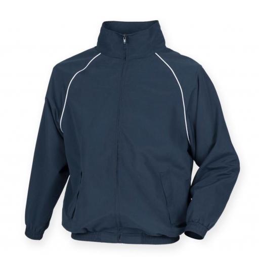 Adult Embroidered Navy Tracksuit Jacket with KUGB Logo