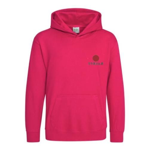 Adult Embroidered Hot Pink Hoodie (KUGB Badge)